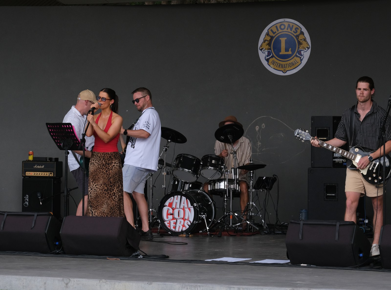 Live band performing at a Fit City Events foreshore festival